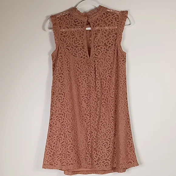 HeartSoul Lace Mini Dress Pink Size Medium - Picture 4 of 16